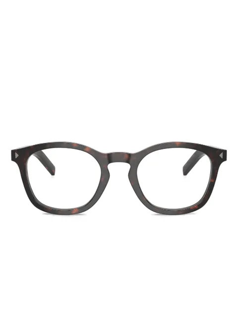 Prada Eyewear round-frame tortoiseshell glasses Brown PRC04V