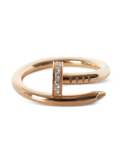 Cartier 18K rose gold diamond ring Pink 147144