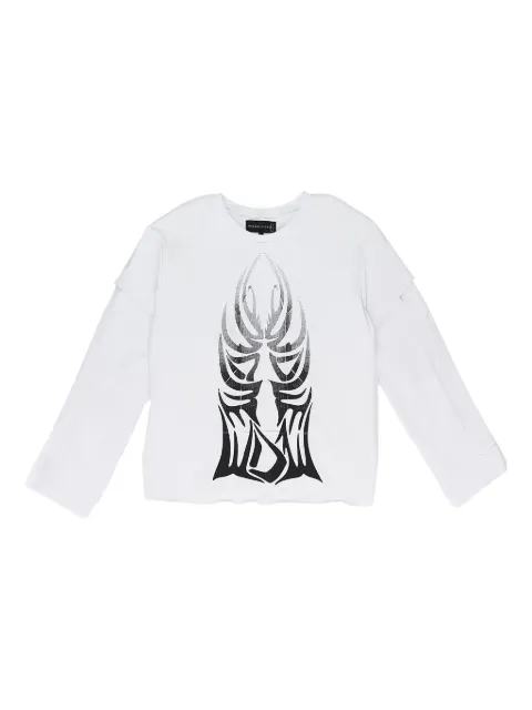 Who Decides War Winged Gradient T-shirt White 1110510001SS24