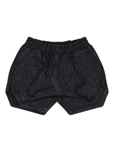 Who Decides War crinkled-effect shorts Black 1120590002SS24