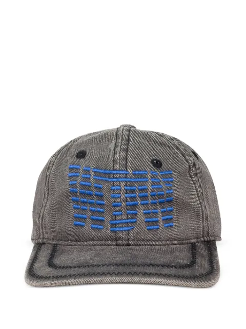 Who Decides War Link embroidered baseball cap Grey 134001200021AW23