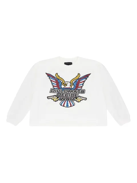 Who Decides War Diplomats decide graphic sweatshirt White 11100160001AW23