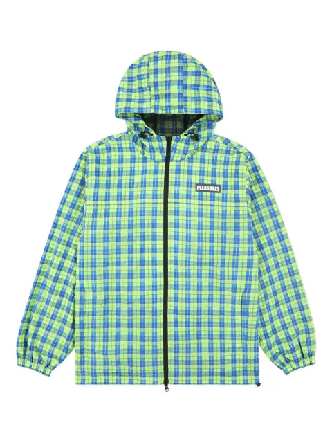 Pleasures Practice zip-fastening hooded jacket Blue P25F001NEON