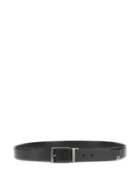Emporio Armani reversible textured belt Black EM003703AF19586MC012