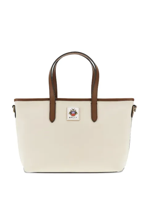 Bally logo-plaque tote bag Neutrals WAE07JCV083