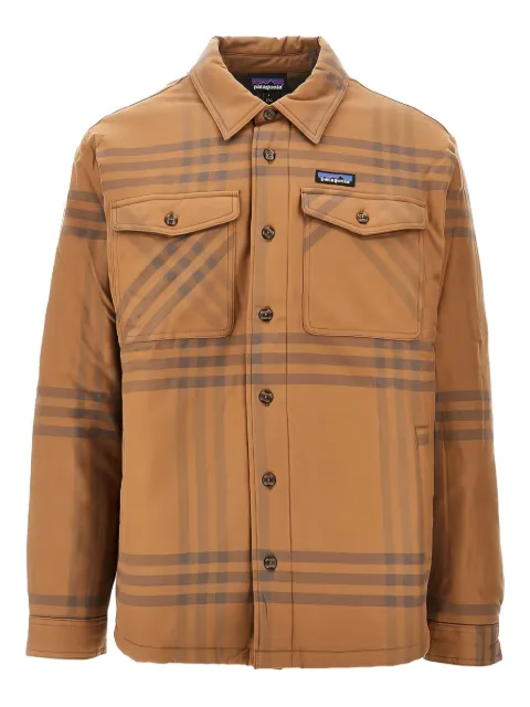 Patagonia plaid padded overshirt Brown 20386DEBN