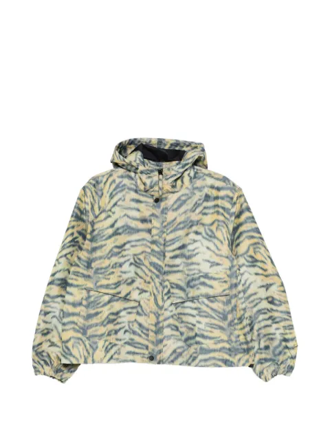 Kenzo hooded animal-print jacket Yellow FG52OU1529ND