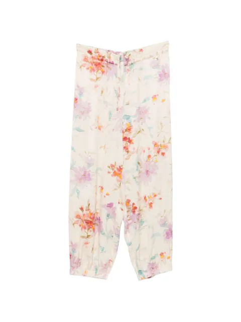 Herno floral-pattern trousers Neutrals PT000184D12789P