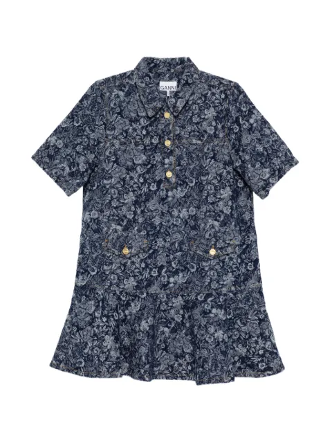 GANNI dress in denim tapestry Blue A1030181