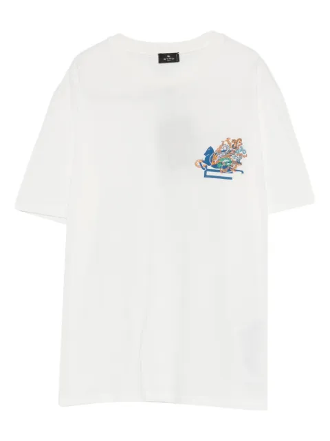 ETRO lodo-detail T-shirt Neutrals WRMA0005AR477