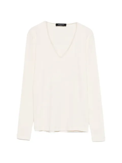 Fabiana Filippi V-neck jersey Neutrals JED266F134L907