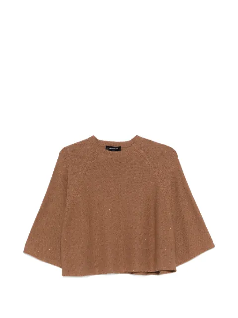 Fabiana Filippi embellished jersey sweater Brown MAD266F349D273