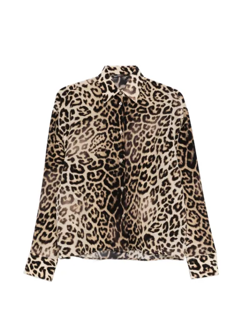 Ermanno Scervino leopard-print shirt Neutrals D482K386YLI