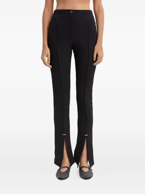 Mugler High-Rise Metal Insert Trousers Black 24F1PA0440470BLACK