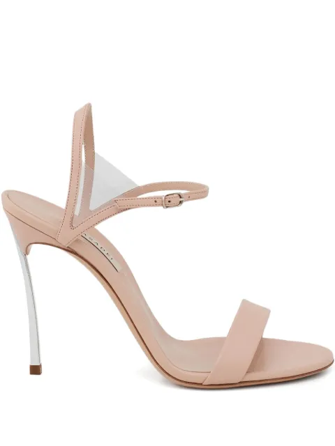 Casadei 115mm Blade V Celebrity stiletto-heel sandals Neutrals 1L497P100MC05963302