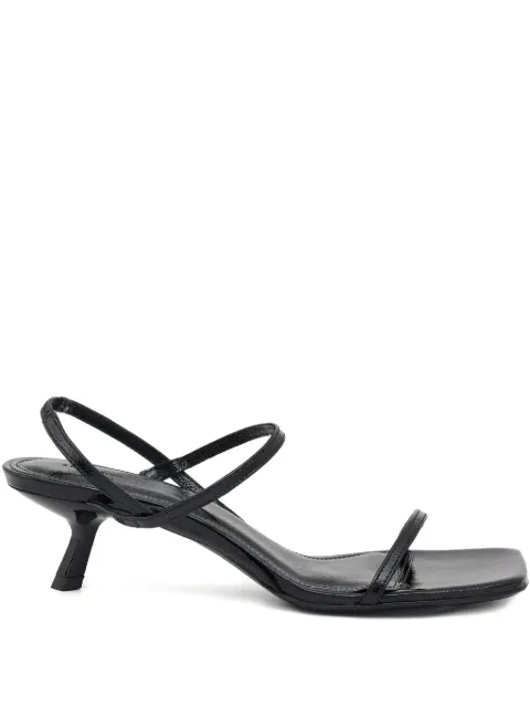 ANINE BING 50mm square-toe stiletto-heel sandals Black A1410503BLK1BLACK
