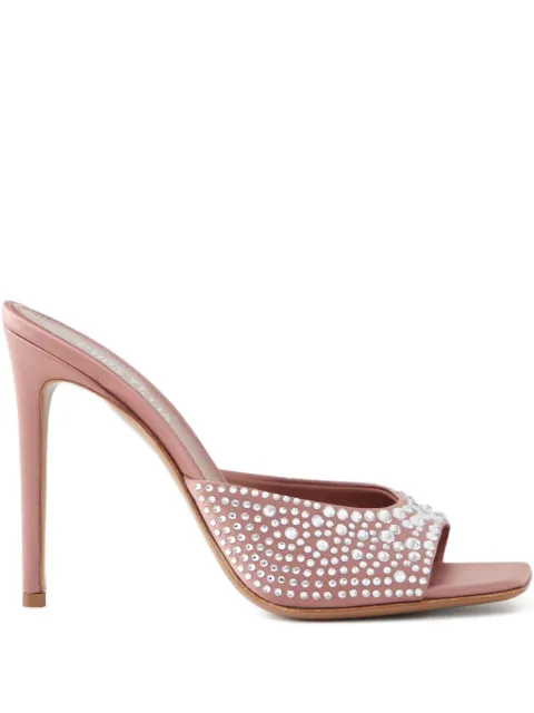 Paris Texas 105mm Holly crystal-embellished sandals Pink PX1176XSTCHDARKPHARDCRYSTAL