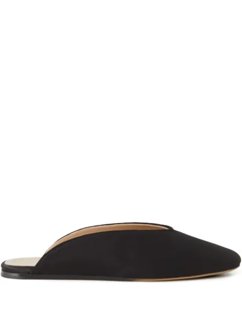Le Monde Beryl almond-toe mules Black NRMSATBLABLACK
