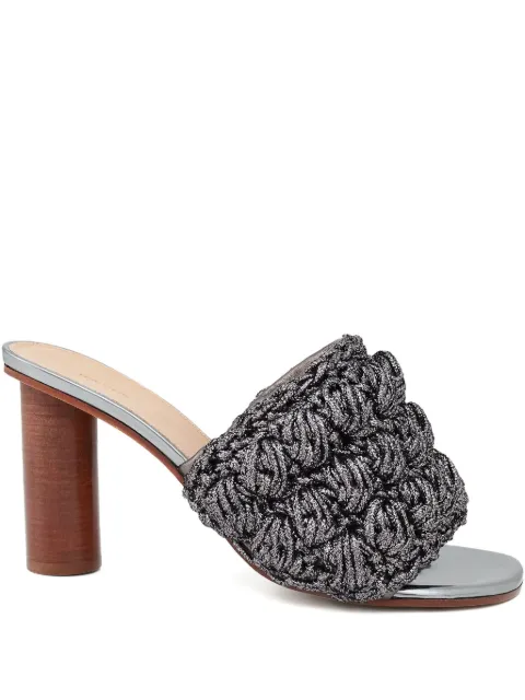 JW Anderson lurex-detail interwoven sandals Grey ANW42225A19552