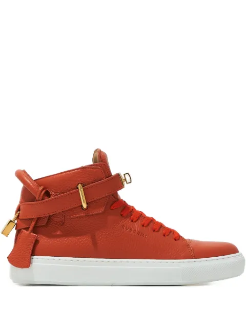 Buscemi padlock leather sneakers Orange BCW22701013