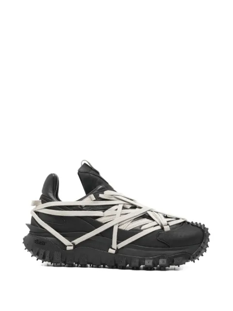 Moncler Trailgrip Megalace laced spiky sneakers Black MU01F4M10M4321