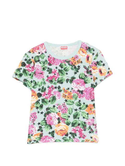 Kenzo floral T-shirt Blue FG52TS2144SK