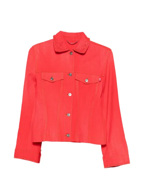 Ermanno Scervino pointelle-collar jacket Red D487I341REMY