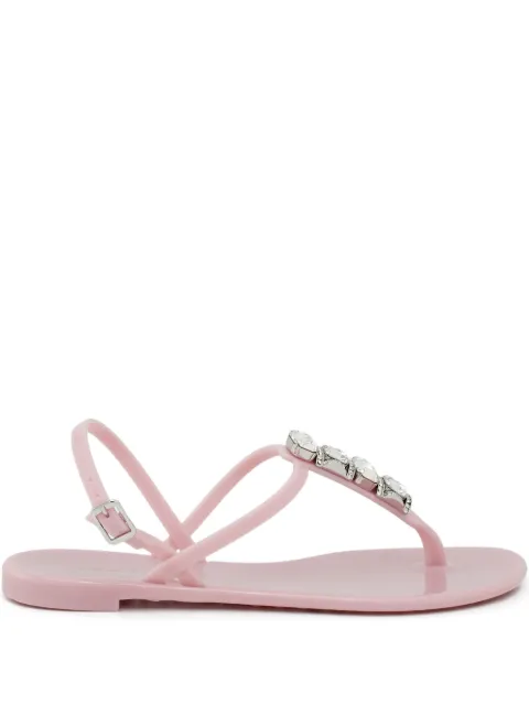 Casadei crystal thong sandals Pink 2Y010D0101BEACH3302