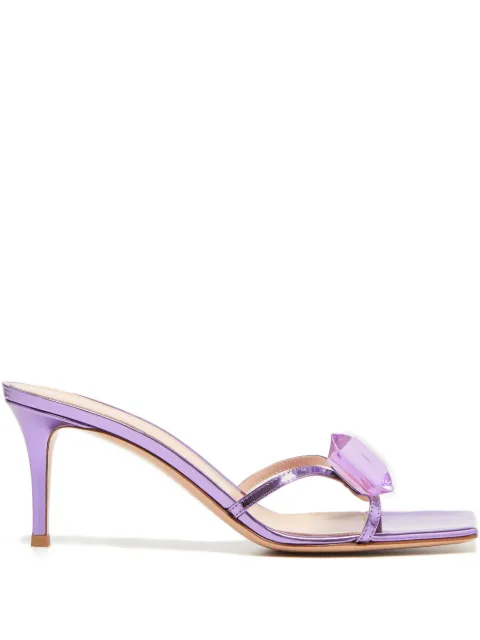Gianvito Rossi Jaipur crystal-embellished sandals Purple G1678070RICMETFREESIA