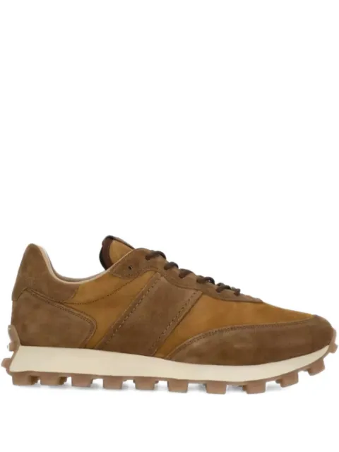 Tod's embossed-logo suede sneakers Brown XXM25K0FL90SM7