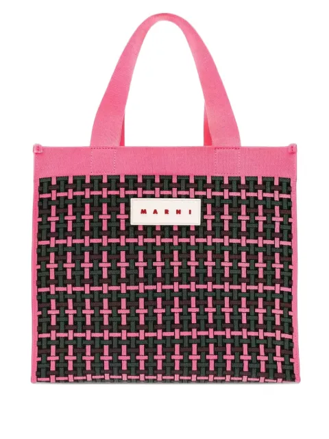 Marni cotton-blend tote bag Pink SHMP0073Q0ZO602