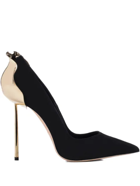 Le Silla 120mm Petalo pointed-toe pumps Black 3110M100G3PPNEROORO