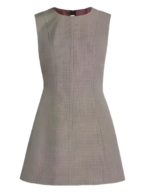 Marni houndstooth-pattern flared mini dress Grey ABMA1072U0RUBY