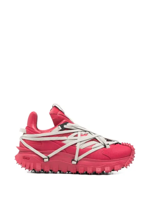 Moncler x Rick Owens Trailgrip Megalace® lace-up sneakers Pink MU01F4M10M4321