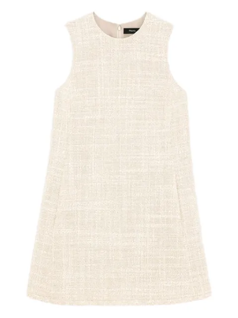 Theory sleeveless tweed mini dress Neutrals P0204605283