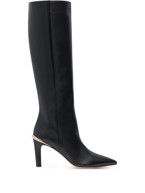 Gabriela Hearst 89mm Aura leather boots Black 4258566SC001BLK