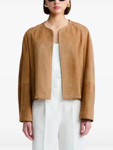 Nour Hammour Mira jacket Brown NH300BEIGESUEDE