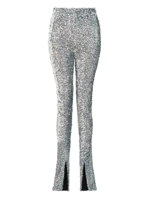 16Arlington sequin split trousers Silver TR118AW2502