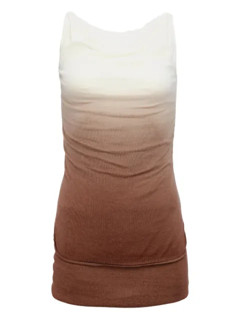 Aya Muse Rosa ombré dress Brown AMSS2594PLUMWHITE