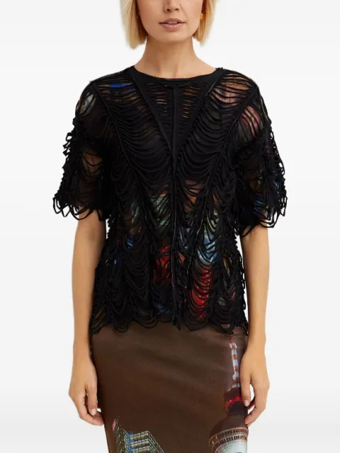 Jean Paul Gaultier double-layered T-shirt Black 2427UTS079T55160405030