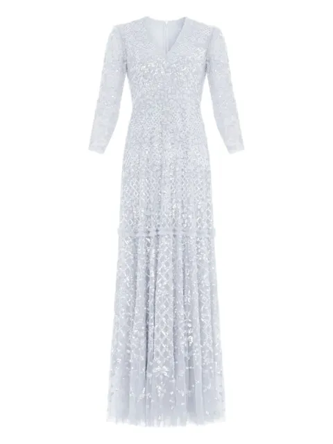 Needle & Thread Isabella sequinned maxi dress Blue DGLSG4RPS23BLEBLUE