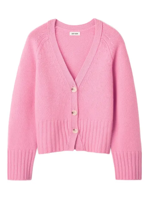 Soft Goat long-sleeve V-neck cardigan Pink S25SF2308612038
