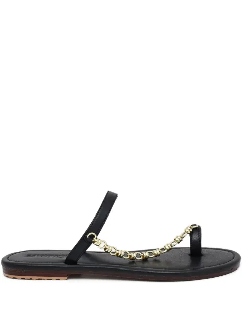 MYSTIQUE chain-detail leather sandals Black 9044BLACK