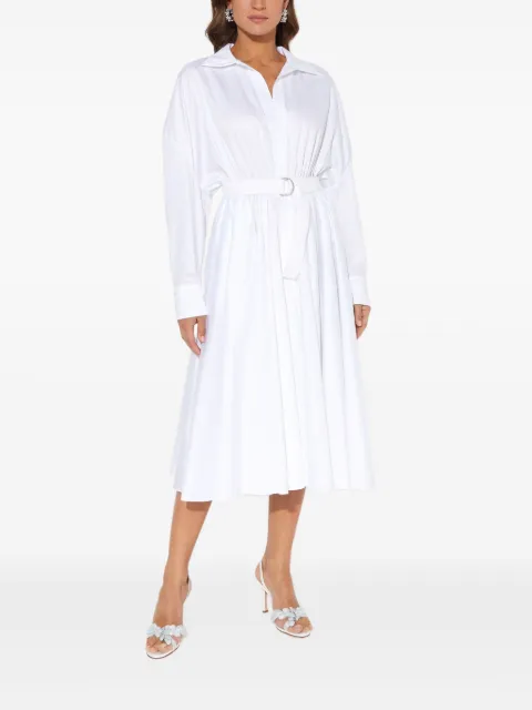 Norma Kamali belted-detail midi shirt dress White ST2233CSA69002WHITE