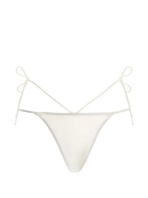Agua By Agua Bendita Portola tie bikini bottoms White LAKEKAAWSOLID10119