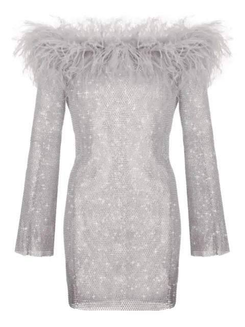 Santa Brands crystal mini dress Grey SBFWMDFG