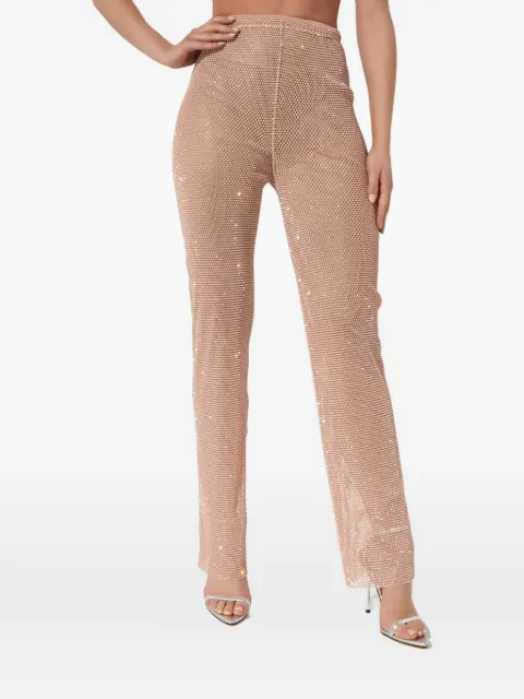 Santa Brands crystal-embellished trousers Pink NUDEPANTSNUDE