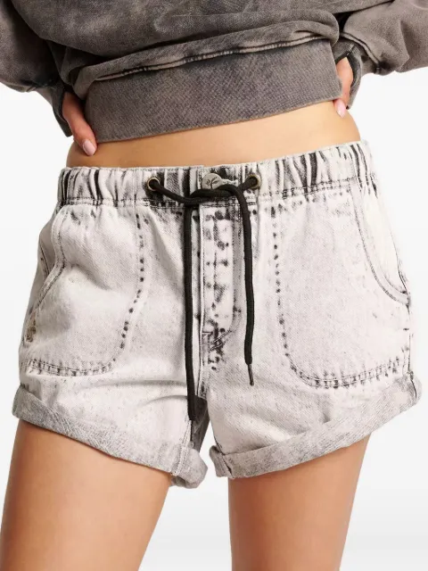 One Teaspoon elasticated waistband shorts Grey 26465BIANCO