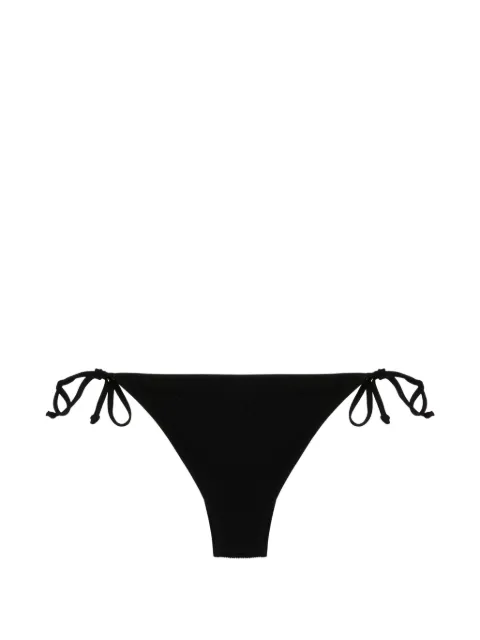 Bond-eye Anisha tie textured bikini bottoms Black ANISHABLACKECO