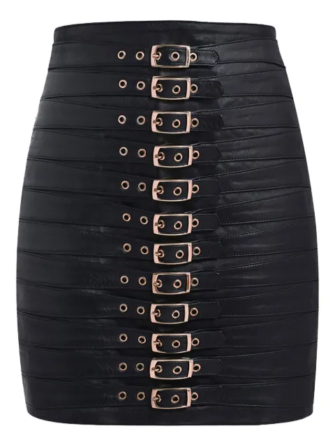 Manokhi Dita mini skirt Black DITASKIRTVNTGBLACKSILVER